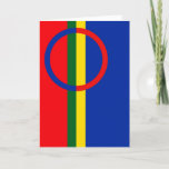 Flag of the Sami People Greeting Card<br><div class="desc">This design is inspired by the Sami flag</div>