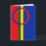 Flag of the Sami People Greeting Card<br><div class="desc">This design is inspired by the Sami flag</div>