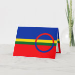 Flag of the Sami People Greeting Card<br><div class="desc">This design is inspired by the Sami flag</div>