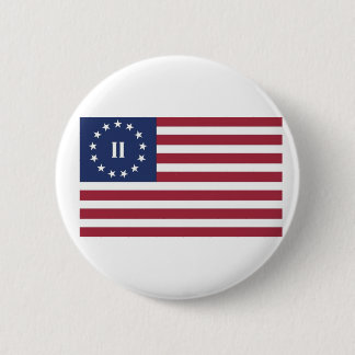 Flag  of the Second American Revolution 6 Cm Round Badge