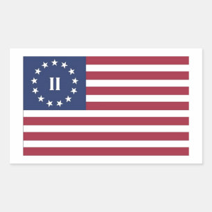 Flag  of the Second American Revolution Rectangular Sticker