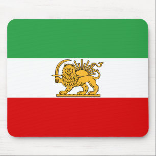 Flag of the Shah of Iran (1964-1980) شیر و خ Mouse Mat