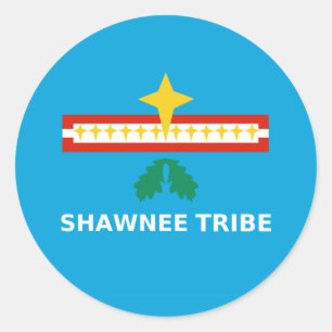 Flag of The Shawnee Tribe of Oklahoma Classic Round Sticker