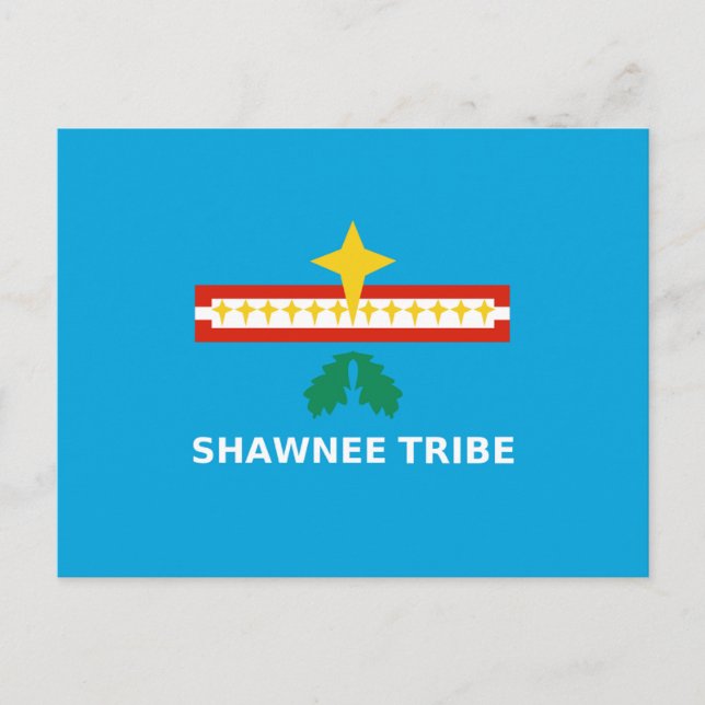 Flag of The Shawnee Tribe of Oklahoma Postcard (Front)