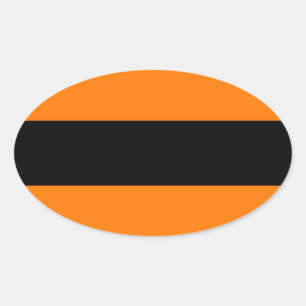 Flag of the St George Ribbon - Георгиевская лента Oval Sticker