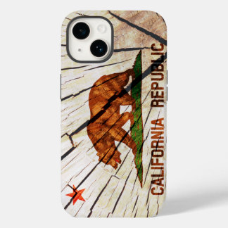 Flag of the State of California Wood Case-Mate iPhone 14 Case