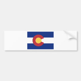 Flag of the State of Colorado Bumper Sticker