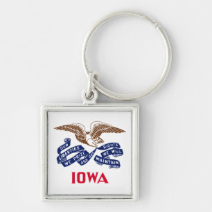Flag of the state of Iowa Key Ring
