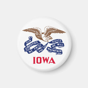 Flag of the state of Iowa Magnet
