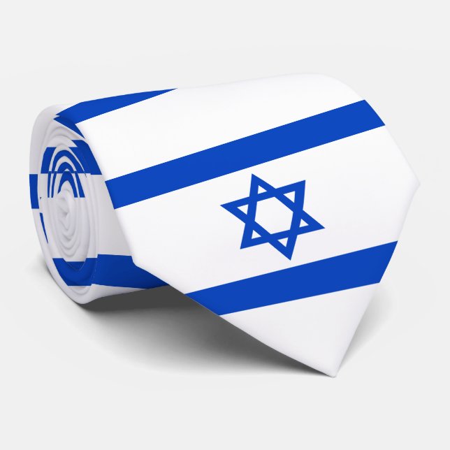 Flag of the State of Israel Tie (Rolled)