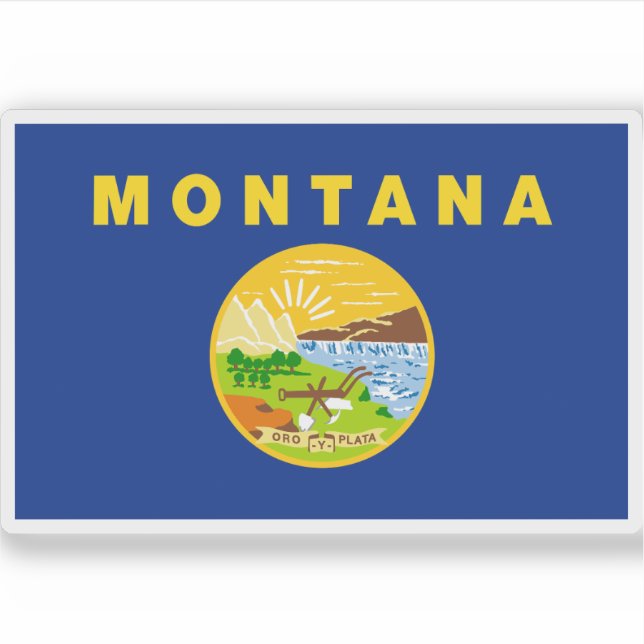 Flag of the state of Montana, USA (Front)