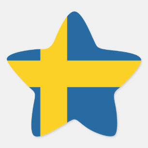 Flag of the Sweden Sticker (Star)