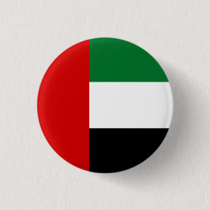 Flag of the United Arab Emirates 3 Cm Round Badge