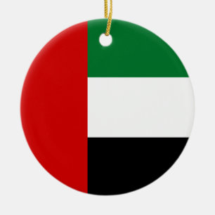 Flag of the United Arab Emirates Ceramic Tree Decoration