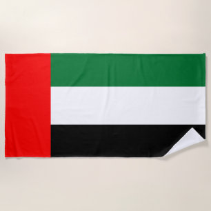 Flag of the United Arab Emirates (UAE) Beach Towel