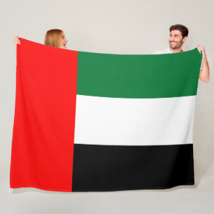 Flag of the United Arab Emirates (UAE) Fleece Blanket
