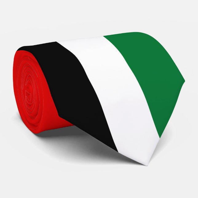 Flag of the United Arab Emirates (UAE) Tie (Rolled)