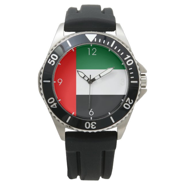 Flag of the United Arab Emirates (UAE) Watch (Front)