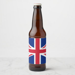 Flag of the United Kingdom Beer Bottle Label
