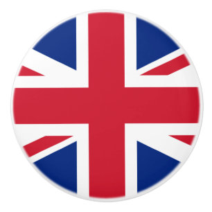 Flag of the United Kingdom Ceramic Knob