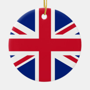 Flag of the United Kingdom Ceramic Tree Decoration