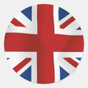 Flag of The United Kingdom Classic Round Sticker