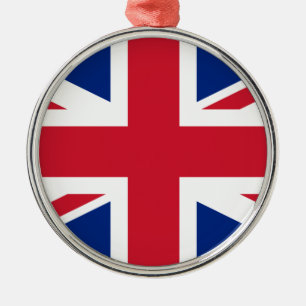 Flag of the United Kingdom Metal Tree Decoration