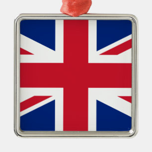 Flag of the United Kingdom Metal Tree Decoration