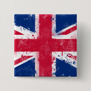 Flag of the United Kingdom or the Union Jack 15 Cm Square Badge
