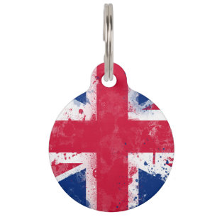 Flag of the United Kingdom or the Union Jack Pet Tag