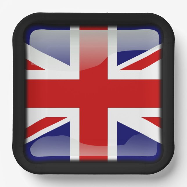 Flag of the United Kingdom Paper Plate (Front)