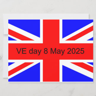 Flag of the United Kingdom VE day 2025 