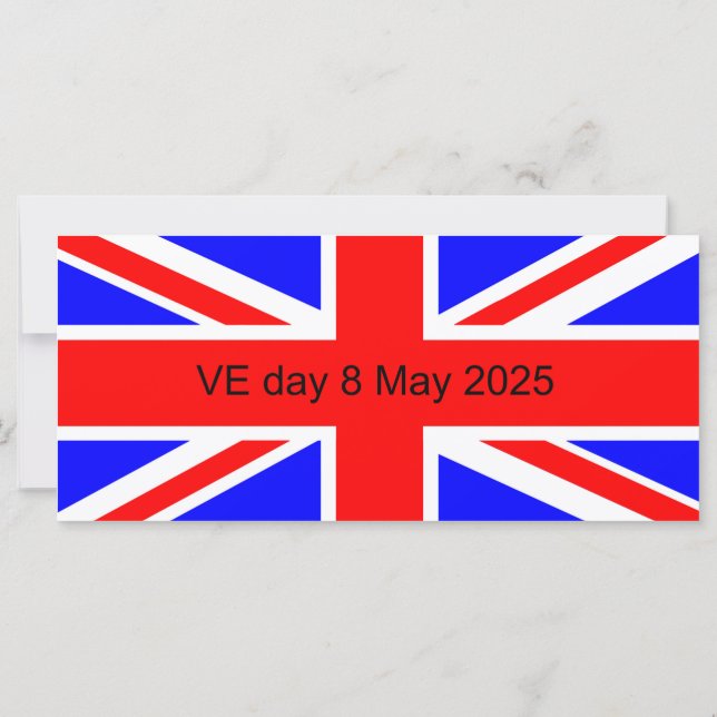 Flag of the United Kingdom VE day 2025  (Back)