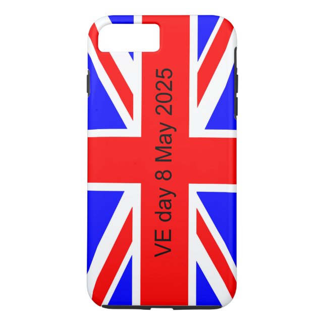 Flag of the United Kingdom VE day 2025  Case-Mate iPhone Case (Back)