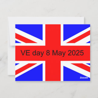 Flag of the United Kingdom VE day 2025 Postcard