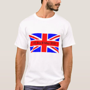 Flag of the United Kingdom VE day 2025 T-Shirt