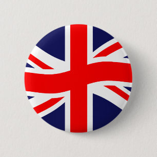 Flag of the United Kingdom + your ideas 6 Cm Round Badge