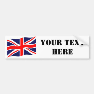 Flag of the United Kingdom + your ideas Bumper Sticker