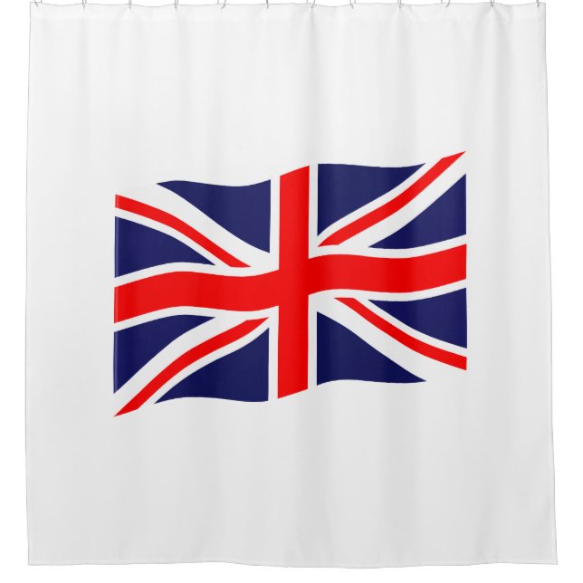Flag of the United Kingdom + your ideas Shower Curtain (Front)
