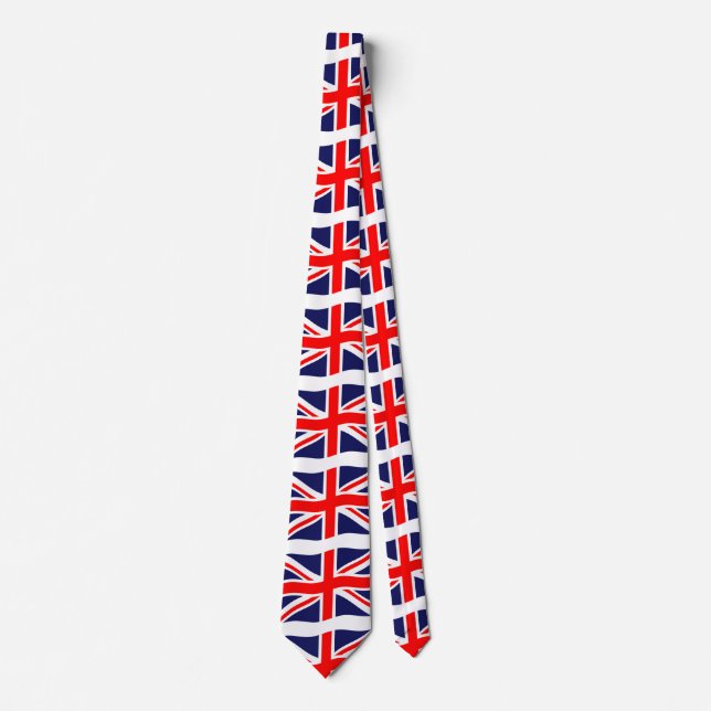 Flag of the United Kingdom + your ideas Tie (Front)