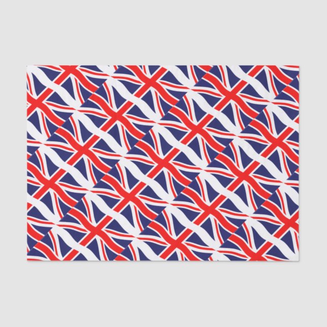 Flag of the United Kingdom + your ideas Tissue Paper (Front)