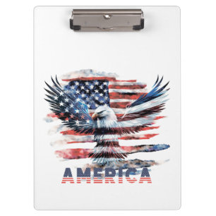 Flag of the United States. America Clipboard