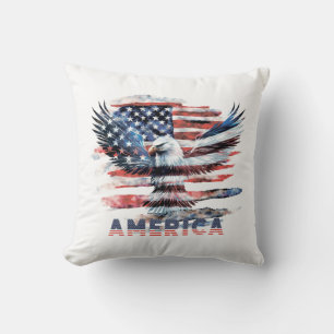 Flag of the United States. America Cushion