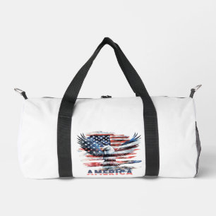Flag of the United States. America Duffle Bag