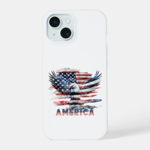 Flag of the United States. America iPhone 15 Case