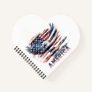 Flag of the United States. America Notebook