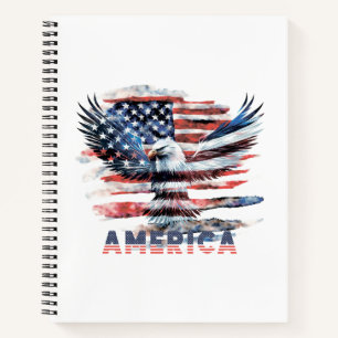 Flag of the United States. America Notebook