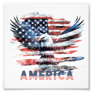 Flag of the United States. America Photo Print
