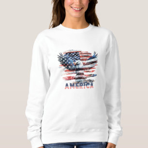 Flag of the United States. America Sweatshirt