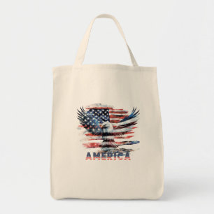 Flag of the United States. America Tote Bag